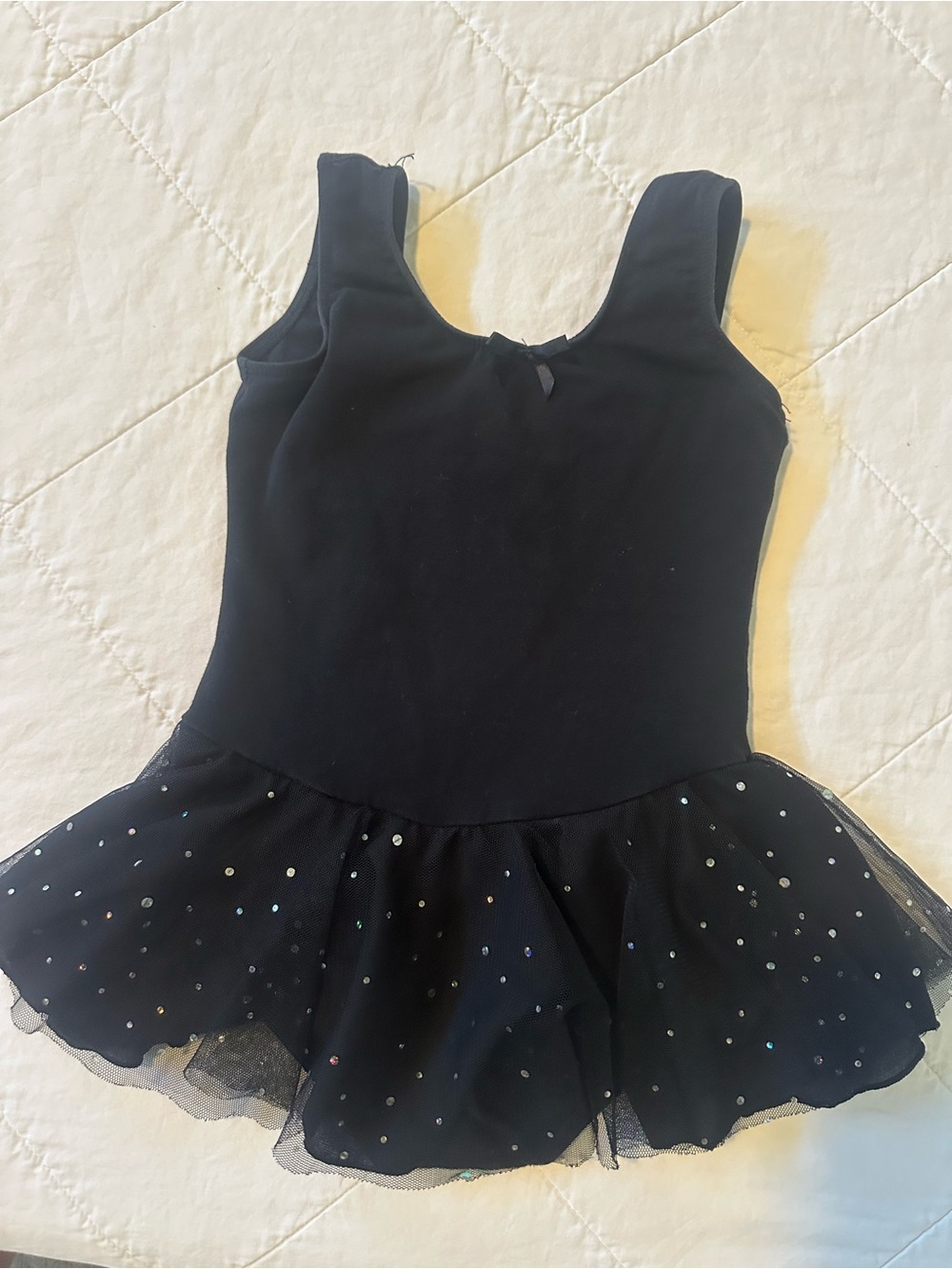 Danskin Now Black Sparkle Tutu Leotard- Sz 4-6